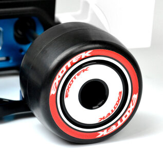 Exotek Racing EXO2119  Exotek F1 1/10 Rubber Tires- REAR 33X (RED-SOFT)