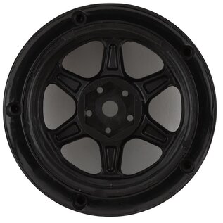 DS Racing DSC-DE-205  DS Racing Drift Element 6 Spoke Drift Wheels (Triple Black) (2) (Adjustable Offset) w/12mm Hex