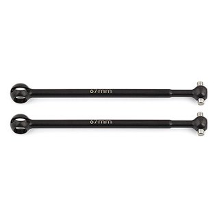 Team Associated ASC91434  B6.1  |  B6.1D Rear CVA Bones, 67mm