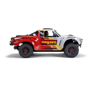 Arrma ARA4404T1  White / Red MOJAVE 4X4 4S BLX 1/8th Scale Desert Truck