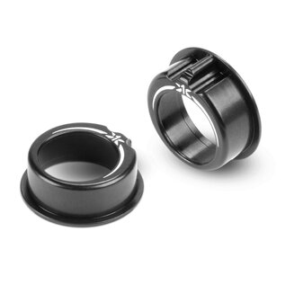 Xray XRA302064-K   Black X4 Alu Adjustable Ball Bearing Hub +1mm (2) 302064K