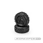 J Concepts JCO4066-32412  Jconcepts Tusk Green Compound, Pre-Mounted On #3446 Black Wheel, Traxxas TRX4M (2) 406632412