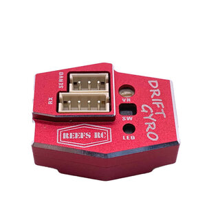 Reefs SEHREEFS143  Drift Gyro for 1/10 and Mini Scale RC Drift Cars, Red
