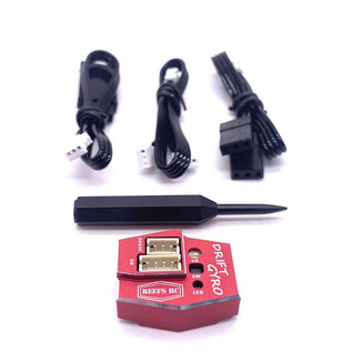 Reefs SEHREEFS143  Drift Gyro for 1/10 and Mini Scale RC Drift Cars, Red