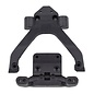Team Associated ASC71183  RC10B6.4 FT Front Top Plate and Ballstud Mount, angled, carbon