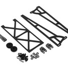 Drag Race Concepts DRC-355.1-0003  Grey Slider Wheelie Bar w/Plastic Wheels DR10 & Slash