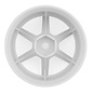 Yokomo YOKRP-6313W6A  Yokomo 12mm Hex Racing Performer High Traction RWD Drift Wheels (White) (2) (6mm Offset)