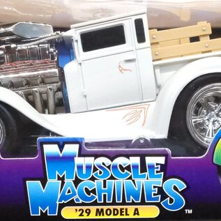 Muscle Machines 1929 Ford Model A P/U Real Steel Braided Fuel Lines 1:18 Die Cast Muscle Machines