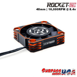 Surpass Hobby USA SP-420003-07 Rocket-RC Orange 40mm V2 Aluminum Cooling Fan 16,000RPM