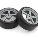 Kyosho KYOFATH705GYD Drift Tires FZ02  Gray 5-Spoke Racing (2)