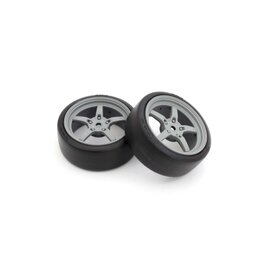 Kyosho KYOFATH705GYD Drift Tires FZ02  Gray 5-Spoke Racing (2)