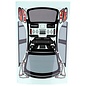 KillerBody KLR-48001  Clear Mitsubishi Lancer Evolution X 1/10 Touring Car Body Kit