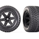 Traxxas TRA6764  2.8 Gravix Tire Assembled on RXT Black Wheels (2)