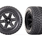 Traxxas TRA6764  2.8 Gravix Tire Assembled on RXT Black Wheels (2)