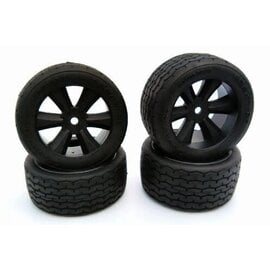 Gravity RC LLC GRC145B  G-Spec VTA Tires (Set of 4) Pre glued, VTA Edge Wheel, Black
