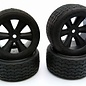 Gravity RC LLC GRC145B  G-Spec VTA Tires (Set of 4) Pre glued, VTA Edge Wheel, Black