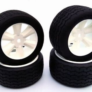 Gravity RC LLC GRC145W  G-Spec VTA Tires (Set of 4) Pre glued, VTA Edge Wheel, White