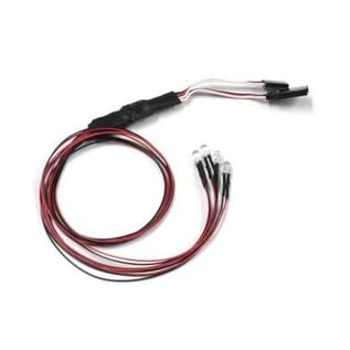 Kyosho KYO97054-4C  Kyosho LED Light Unit, 4x 5mm Bulbs, Clear L=400