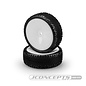 J Concepts JCO4062-101011  Pink Pin Swag Wide 2wd Front on White Wheels (2)