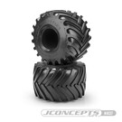 J Concepts JCO4037-01  Jconcepts Blue compound Golden 73's - Monster Truck Tire Fits - #3439 3.2 x 3.6" MT wheel 403701