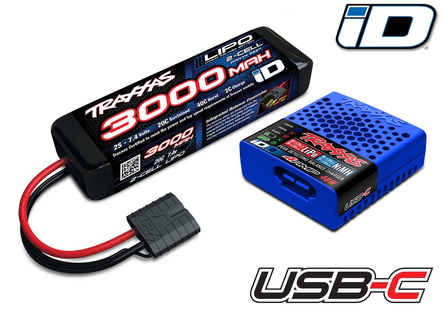 TRA2970-3S Completer Pack 3S Lipo Battery/Charger Combo w/5000mah