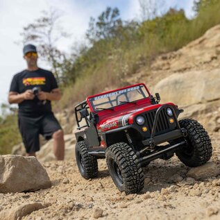 Axial Racing AXI03008T1  Red 1/10 SCX10 III Jeep CJ-7 4WD Brushed RTR