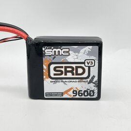 SMC SMC96250-2S2PQS8  SRD-V3 7.4V-9600mAh-250C  w/ QS8 Plug Square Softcase Drag Racing Lipo pack