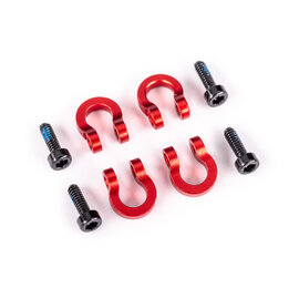 Traxxas TRA9734R  TRX-4M Bumper D-rings, front or rear, 6061-T6 aluminum (red-anodized) (4)