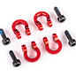 Traxxas TRA9734R  TRX-4M Bumper D-rings, front or rear, 6061-T6 aluminum (red-anodized) (4)