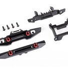 Traxxas TRA9734X  TRX-4M Land Rover Defender Front (1) & Rear Bumpers (1) Aluminum Black-Anodized  (Assembled with D-rings)