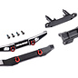 Traxxas TRA9735X   TRX-4M Ford Bronco Front (1) & Rear Bumpers (1) Aluminum Black-Anodized  (Assembled with D-rings)