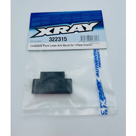 Xray XRA322315  Xray XB2'24 Compsite Front Lower Arm Mount for 1-Piece Chassis