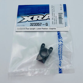 Xray XRA323357-G  XRAY XB2 Composite Upright Rear - Lower Position (Graphite)