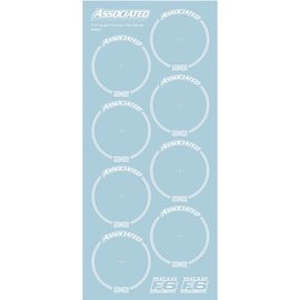 Team Associated ASC8692 RC10F6 Tire Decals, White