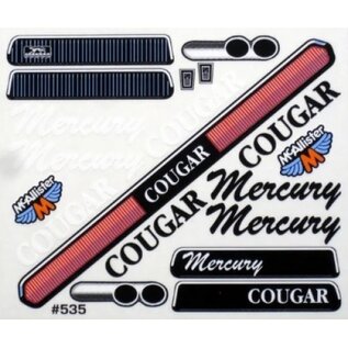Mcallister Racing MCA305-30  #305 1968 Cougar VTA Body (200mm)  .030 Standard  Mcallister Racing