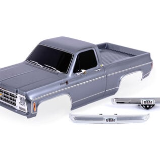 Traxxas TRA9212-SLVR  Traxxas 1979 Chevrolet K10 Truck Body w/Grille/Side Mirrors/Door Handles(Silver Painted)