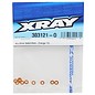 Xray XRA303121-O Aluminum Shim 3x6x0.5mm Orange (10)