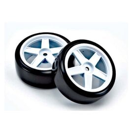Kyosho KYOFATH704WD Drift Tires FZ02 5 Spoke White (2)