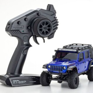 Kyosho 32528MB  Mini-Z 4X4 Series Readyset JeepⓇ Wrangler Unlimited Rubicon w/acc. Ocean Blue Metallic 32528MB
