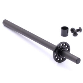 RocheRC USA 410032K  Rapide P12/F1 Carbon Rear Solid Axle Set, Black