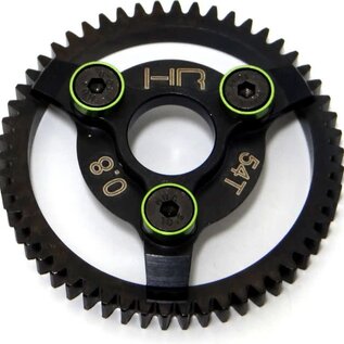 HOT RACING HRASTE254  Steel Spur Gear, 54 Tooth, 32 Pitch, Green, for Traxxas 2WD