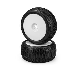 J Concepts JCO4006-22 Green Relapse Pre-Mounted Tires  on White Wheels 1/8th Off-Road Truck Vehicles (2) 400612