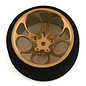 R-Design RDD7229 R-Design Sanwa M12/Flysky NB4 5 Hole Ultrawide Steering Wheel (Gold)