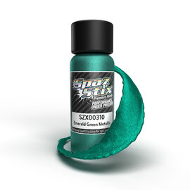 Spaz Stix SZX00310 Emerald Green Metallic Airbrush Ready Paint, 2oz Bottle
