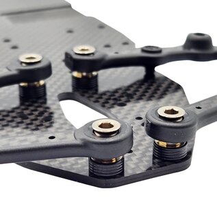RC Maker RCM-RCSR-2.5B  Large Contact Brass "Ringed" 2.5mm Roll Center Shim Set (4) RCSR2.5B