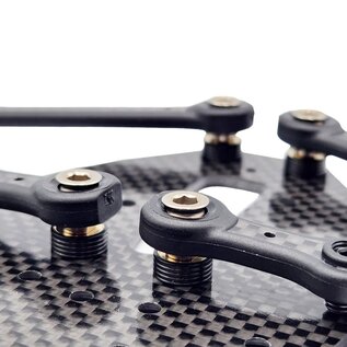 RC Maker RCM-RCSR-2.5B  Large Contact Brass "Ringed" 2.5mm Roll Center Shim Set (4) RCSR2.5B