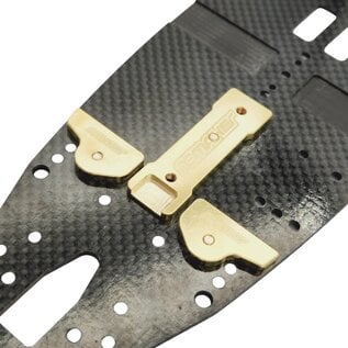 RC Maker RCM-A800R-RW  Brass LCG Rear Chassis Weights for Awesomatix A800R (6.7g ea)