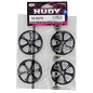 Hudy HUD109370 Aluminum Set-up Wheel For 1/10 Touring Car