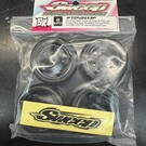 SWEEP SWP7240513 P  Sweep Minis 40deg M-SPEC Rubber Tires (4) set on Black pre-glued Wheels