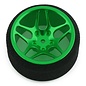 R-Design RDD4914 R-Design Sanwa M17/MT-44 Ultrawide 10 Spoke Transmitter Steering Wheel (Green)